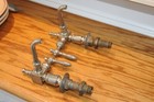 Antique Pair Of Nickel Plated Brass Faucets The Haydenville Co Haydenville Mass