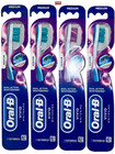 Oral-b Dual Action Vivid Whitening Medium Toothbrush  Various Color - Pack Of 4