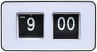 Flip Clock Digital Desk Clock For Bedrooms Retro Vintage Clock  white  black 