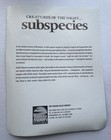    subspecies    Promo Sheet - Full Moon Entertainment 1990 - Cult Horror Classic