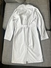 Medline Full Length Heavyweight Twill Lab Coat Knot Buttons Embroidered Pharmacy