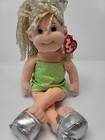 Ty Beanie Boppers Glitzy Gabby Wild Hair Blonde With Green Dress