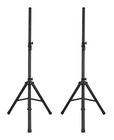 Pair Rockville Ss6 Universal 35mm Tripod Dj Pa Speaker Stands carry Bag Portable