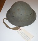 Wwii England  Helmet W  Complete Liner   Chinstrap   Dated 1943