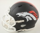 Aqib Talib  and  Chris Harris Hand-signed Broncos Speed Mini  beckett Witnessed 