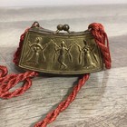 Vintage Small Ornate Metal Brass Purse Clutch Shaped Trinket 3 x1 5 