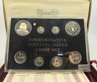 Bahrain 8 Coins 1983 Sterling Silver Proof Set Km Ps3