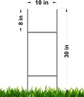 100  Signs Stakes Double H-frame 10 X 30 Inch X 9ga Galvanized Yard Signs Holder