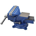 6 Inch Heavy Duty Bench Vise With Anvil Swivel Table Top Clamp Locking Base New