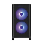 Fbm-x3 Black Micro Atx Mid Tower Case - Tempered Glass Side Panel  High Airfl   