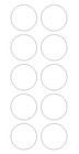 1 50  Clear Round Tamper Seal Label Dots Stickers Package Seals 1 50 Inch Dot
