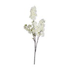 42   Botanical Artificial White Cherry Blossom Spray Natural Silk Floral Home De