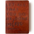 Nlt Super Giant Print Bible - Personalized - Let All That You Do - Custom Name