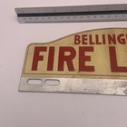 Vintage Bellingham Fire Department License Plate Topper  10   x4    Lieutenant