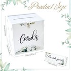 White Wedding Card Box With Lock Diy Gift Box For Party Shower Or Graduation