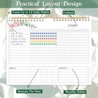 Habit Tracker Calendar- Daily  Weekly   10 Inches Wide By 8 Long  Red