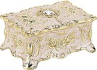 Small Vintage Jewelry Box Decorative Trinket Box  3 7x 2 7x 2 Inch