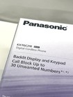 Panasonic Kx-tgc210 Cordless Digital Phone Backlit W Keypad Silver Tone Open Box