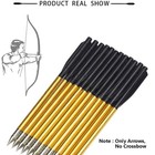 48pcs 6 5  Pistol Crossbow Bolts Aluminium Arrows Broadhead Hunting Mini Archery