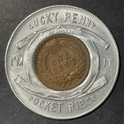 Pan American Expo Buffalo Ny Good Luck Penny Encased Coin 1901 Indian Head Cent