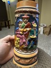Old Vintage German Beer Stein Musical Movement Mug Plays Music