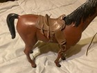 Vintage Marx Johnny West Dark Brown Thunderbolt Horse With Saddle