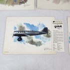 United Airlines Collector Series Nixon Galloway Print Boeing Douglas Stinson 5pc