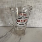 Genesee Beer Pitcher Rochester Ny Brewery Clear Glass Bar Pitcher