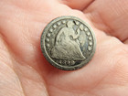 Usa 1849 Liberty Seated Half Dime - Exact Coin - 177 Years Old -- Free Shipping
