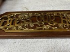 Vintage Home Interiors Bless Our Home Wood Wall Hanging Plaque Gold Tone 17 x5 5