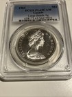 1966 Silver Canada  1 Dollar Coin  Pcgs Proof Like 65 Cameo