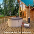 Aleko External Wood-burning Hot Tub Heater Equivalent To 10-15kw Heater