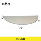 Window Well Cover Round Flat Plastic 39 In Heavy Duty Clear Basement Guard