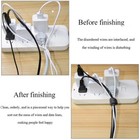 50 Pcs Cable Straps Wire Cord Hook Loop Ties Reusable Fastening Organizer Laptop