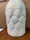 Vintage Seashells Pale Teal Ceramic Large Table Lamp