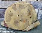 Wwii Usmc M1 Helmet   Firestone-inland Liner  Fixed Bale Type  Marine Camo Cover