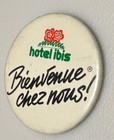 Vintage Hotel Ibis French Lodging Travel France Advertising Pin Pinback Button