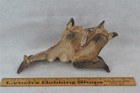 Antique Door Stop  Scotty Dog Cast Iron Pair Old Paint Grungy 1920s Original