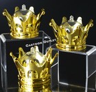 12 Baby Shower Favors Gold Crown Fillable Princess Party Decorations Girl Boy 