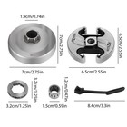 325-7 Sprocket Rim Clutch Assy For Jonsered Cs 2255 Clutch Drum Oil Line