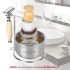 Anbbas Faux Badger Shaving Brush stainless Steel Razor And Brown 