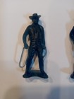Vintage 1950s Nabisco Cereal Premium Plastic Sky King Blue Cowboy Lot Of 2 Nice