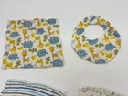 Baby Boy 4 Piece Bib And Towel Set Elephant Giraffe 100  Cotton Multicolor