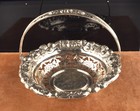  vintage Sterling Silver Round Pierced Fruit   Bread Basket