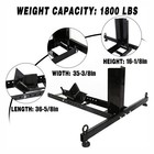 15 -22  Motorcycle Wheel Chock Stand 1800lb Capacity Support Upright Adjustable