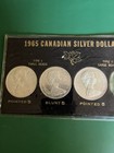 1965 Canadian  80 Silver Dollar 3 Coin Set Small   Large Beads Pointed   Blunt 5