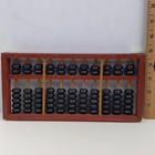 Vintage Chinese Wooden Abacus Calculator 13 Rod Soroban Beads Math Tool Decor