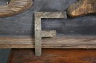 Vtg Brass Letter  f  Antique Trade Sign Folk Art Primitive Initial School House