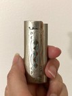 Vintage Silver Tone Inlaid Turquoise Coral Cigarette Lighter Case 2 65    Long