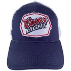 Coors Light Hat Blue white Mesh Snapback Patch Truckers Baseball Beer Cap New 